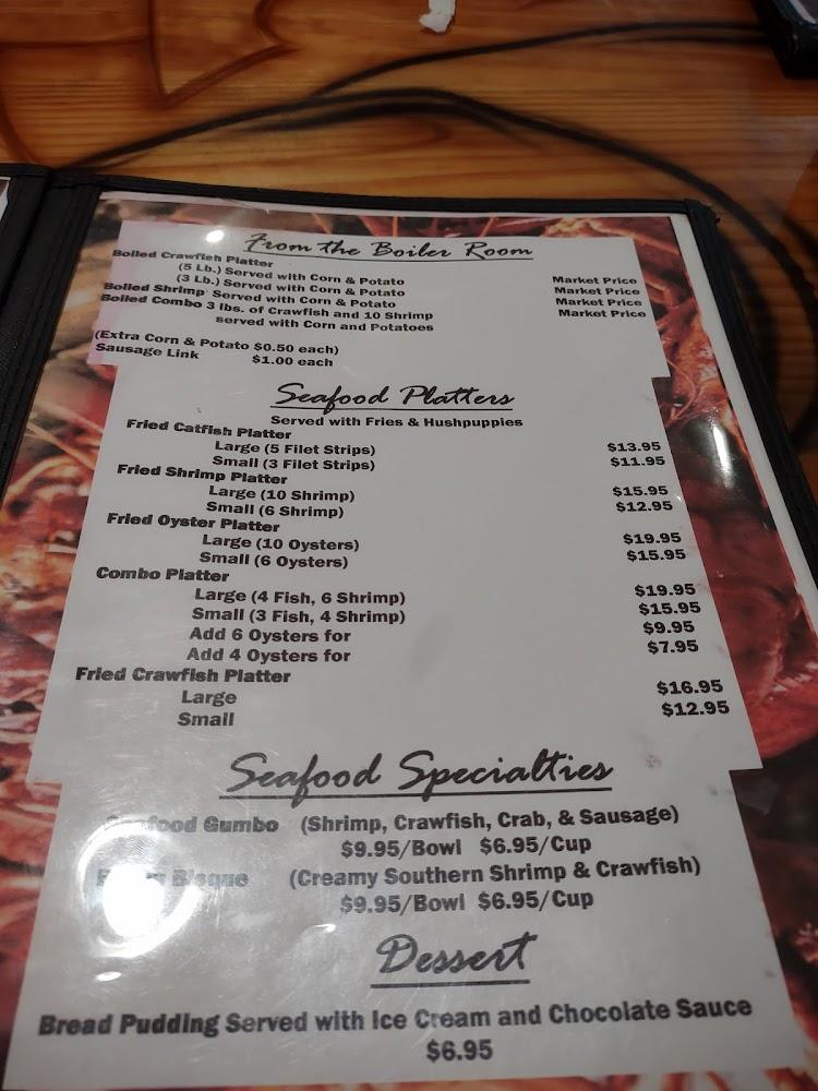 Swamp Daddys Crawfish Menu image 2
