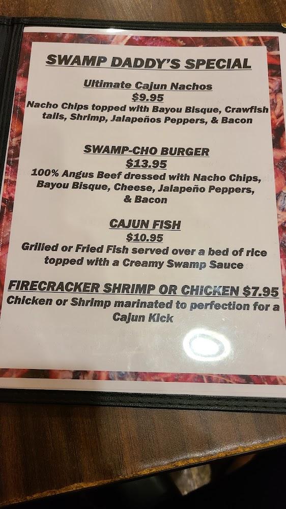 Swamp Daddys Crawfish Menu image 4